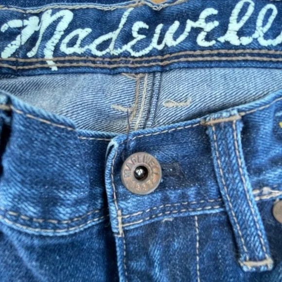 Madewell Rail Straight 24x31 Denim Blue Denim Jeans 24 VGUC - Picture 13 of 16